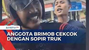 Anggota Brimob Riau Cekcok dengan Sopir Truk, Bermula saat Istri Tak Antre di SPBU!