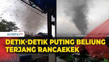 Detik-Detik Angin Puting Beliung Terjang Rancaekek-Jatinangor, Rusak Atap Bangunan