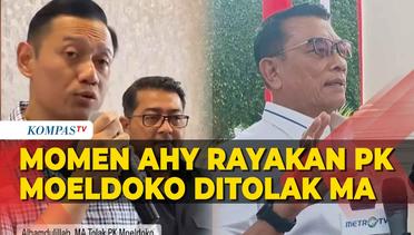 Momen AHY dan Partai Demokrat Rayakan PK Moeldoko Ditolak MA