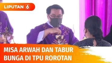 Uskup Agung Jakarta Pimpin Misa Arwah dan Tabur Bunga di TPU Rorotan | Liputan 6