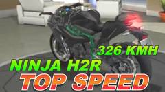 TRAFFIC RIDER | TOP SPEED H2R | 326 KMH motor standar