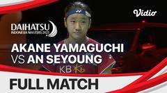 Full Match | Akane Yamaguchi (JPN) vs An Se Young (KOR) | Daihatsu Indonesia Masters 2021
