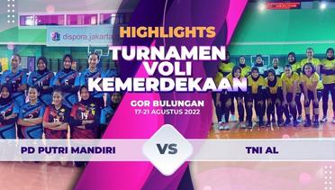 Highlights Turnamen Voli Kemerdekaan - TNI AL vs PD Putri Mandiri