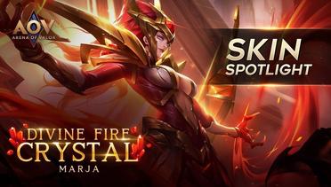 The Queen of Darkness! Marja Divine Fire Crystal Skin Spotlight - Garena AOV (Arena of Valor)