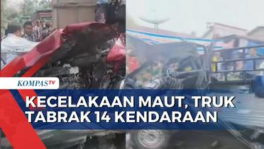 14 Kendaraan Terlibat Kecelakaan Beruntun, 5 Orang Dinyatakan Tewas di Tempat