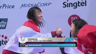 Swimming Women's 100m Breaststroke Victory Ceremony (Day 3) | 28th SEA Games Singapore 2015