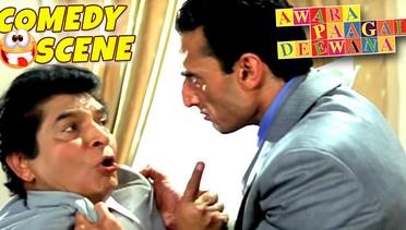 Asrani Reading Om Puri's Will | Comedy Scene | Awara Paagal Deewana | Hindi Film