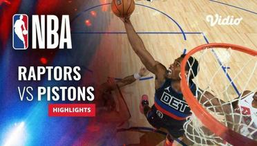 Toronto Raptors vs Detroit Pistons - Highlights | NBA Regular Season 2023/24