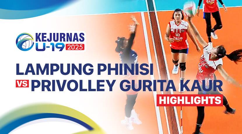 Lampung Phinisi vs Kaur Volleyball Club Putri
