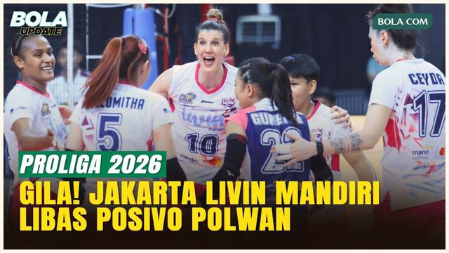 Jakarta Livin' Mandiri Tekuk Popsivo Polwan 3-1, Tutup Seri Bandung Proliga 2026 dengan Gemilang!
