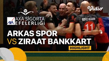 Highlights | Arkas Spor vs Ziraat Bankkart | Men's Turkish League 2022/23