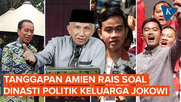 Respon Amien Rais soal Politik Dinasti Keluarga Jokowi