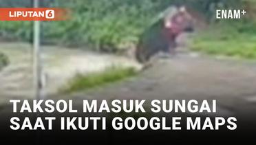 Taksi Online di Bogor Terjun ke Sungai Saat Ikuti Petunjuk Google Maps