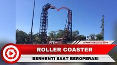 Detik-detik Roller Coaster Mendadak Berhenti, 6 Orang Menggantung