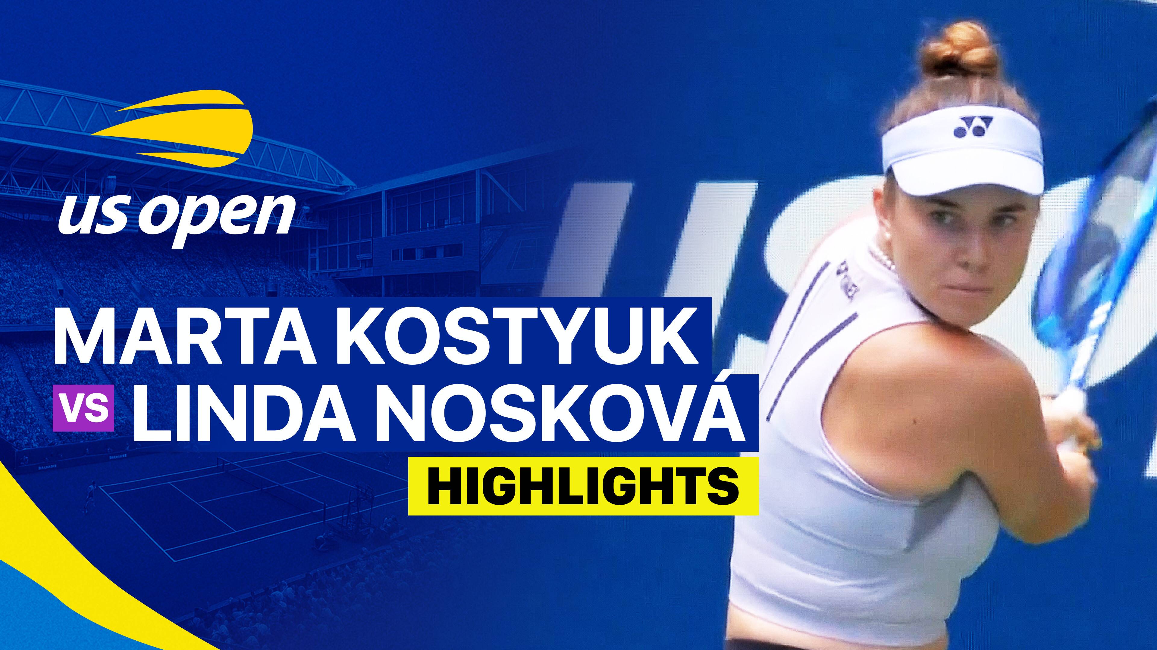 Marta Kostyuk vs Linda Noskova - Women's Singles Round of 16 | US Open Tennis Championships 2026