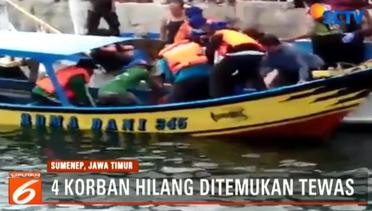 Petugas Gabungan Temukan 4 Korban Perahu Tenggelam di Sumenep - Liputan6 Petang Terkini