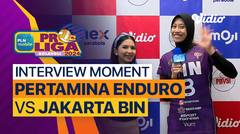 Wawancara Pasca Pertandingan | Putri: Jakarta Pertamina Enduro vs Jakarta BIN | PLN Mobile Proliga 2024