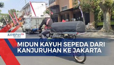 Menolak Lupa, Ingatkan Tragedi Kanjuruhan, Mudin Kayuh Sepeda ke Jakarta