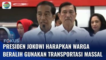 Presiden Jokowi Resmikan LRT Jabodebek, Harapkan Bisa Atasi Kemacetan dan Polusi | Fokus