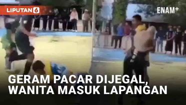 Viral Wanita Pukul Pemain Futsal, Tak Terima Pacar Dijegal