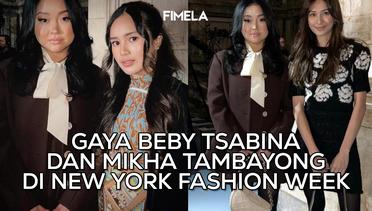 8 Potret Gaya Beby Tsabina dan Mikha Tambayong di New York Fashion Week
