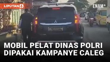 Heboh! Caleg di Tangerang Kampanye Gunakan Mobil Pelat Dinas Polri