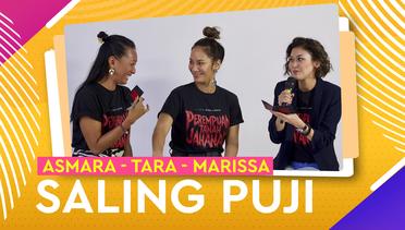 Asmara Abigail, Tara Basro, Marissa Anita Nangis Bareng