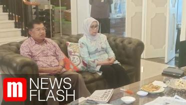 Bareng Istri, Jusuf Kalla Saksikan Pelantikan Menteri Lewat Televisi