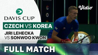 Full Match | Czech Republic (Jiri Lehecka) vs Korea Republic (Sonwoo Kwon) | Davis Cup 2023