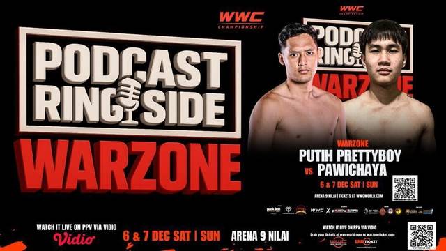 Ringside: Puteh Pretty Boy vs Pawitchaya | Warzone World Championship 2025