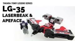 Unboxing TakaraTomy Transformers LG-35 Laserbeak & Apeface Review