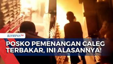 Korsleting, Posko Pemenangan Caleg di Sunter Jakarta Ludes Terbakar!