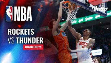 Houston Rockets vs Oklahoma City Thunder - Highlights | NBA Regular Season 2023/24