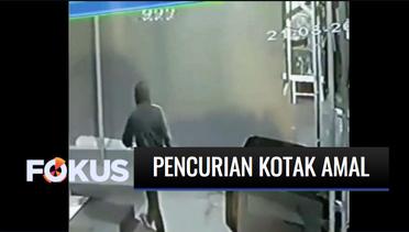 Terekam CCTV Pencurian Kotak Amal di Masjid Pondok Pinang