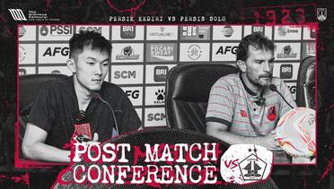 Post-Match Press Conference: PERSIK Kediri vs PERSIS Solo | Liga 1 2023/2024 Matchday 8