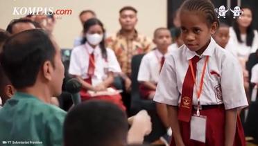 Momen Jokowi Ditanya Anak SD, kenapa Ibu Kota Tak Pindah ke Papua