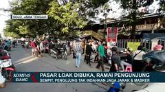 Pasar Loak Oprokan Solo Kembali Dibuka, Pengunjung Malah Berdesak-desakan