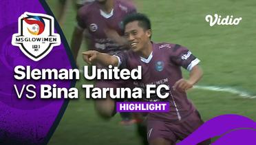 Highlight - Sleman United 1 vs 0 Bina Taruna FC | Liga 3 2021/2022