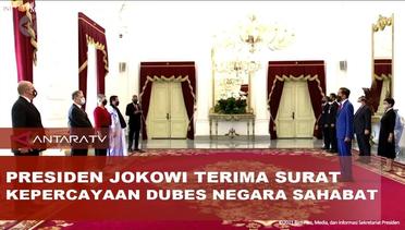 Presiden Jokowi terima empat surat kepercayaan dubes negara sahabat