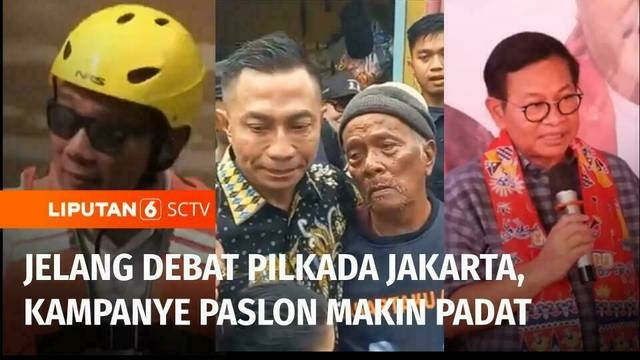 Jelang Debat Pilkada Jakarta, Para Kandidat Gencar Dekatkan Diri ke Warga | Liputan 6