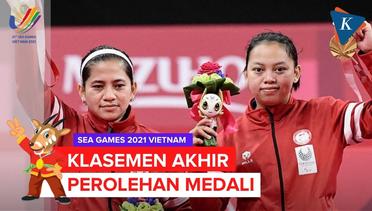 Klasemen Akhir Perolehan Medali SEA Games Vietnam 2021