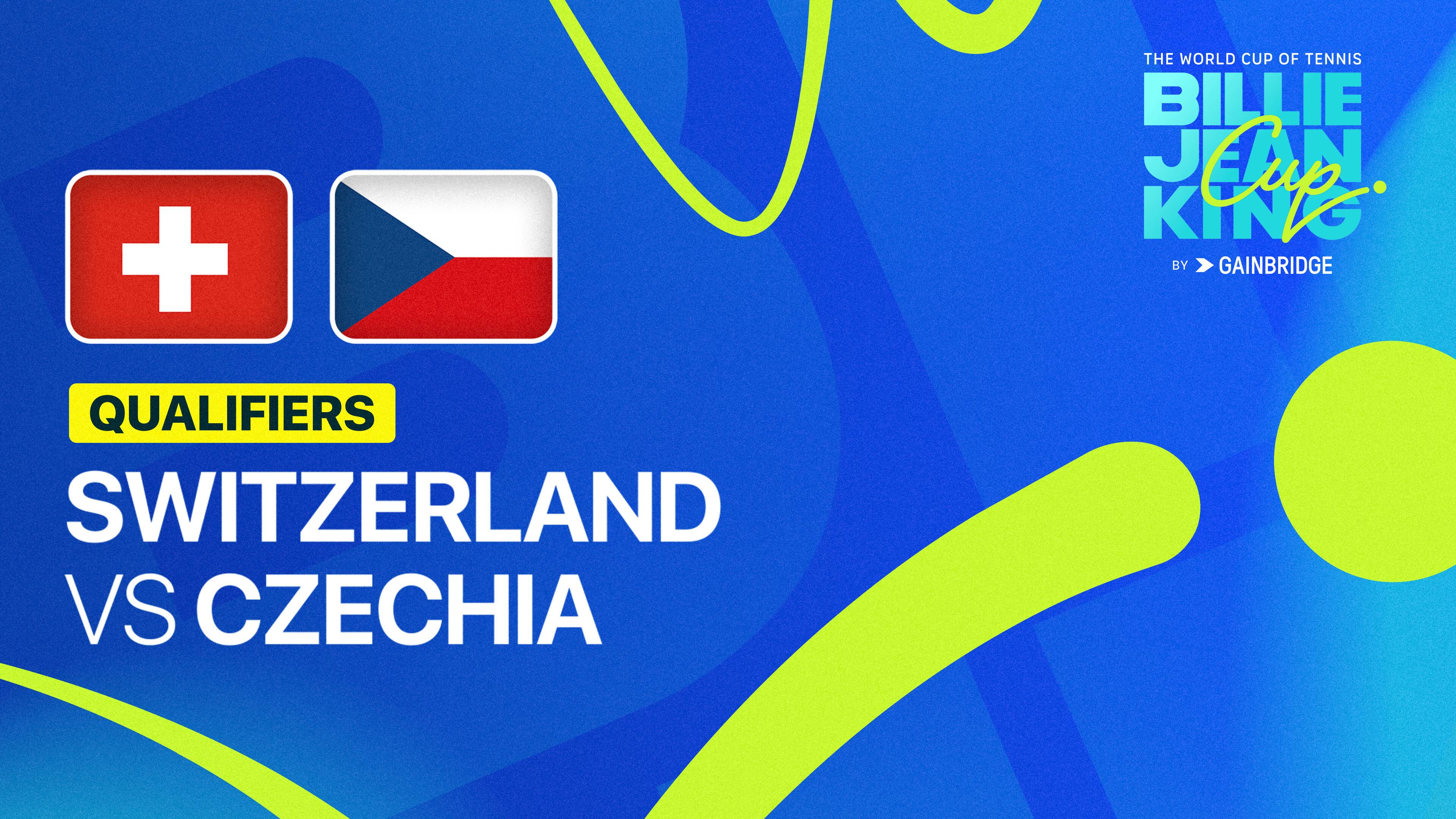 Switzerland vs Czechia - Billie Jean King Cup Qualifiers