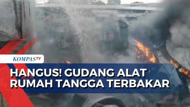 2 Gudang Alat Rumah Tangga di Tangerang Terbakar, Kerugian Ditaksir hingga Ratusan Juta Rupiah!