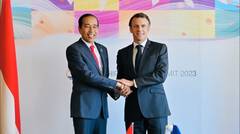 Pertemuan Bilateral Presiden Jokowi dengan Presiden Prancis Emmanuel Macron, Hiroshima, 21 Mei 2023