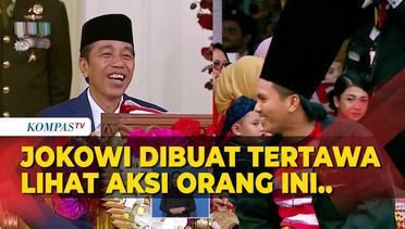 Jokowi Tertawa Lihat Pemenang Kostum Terbaik di Istana, Pakai Peci Madura Super Tinggi