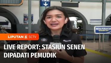 Live Report: Libur Awal Puasa, Stasiun Senen Dipadati Pemudik | Liputan 6
