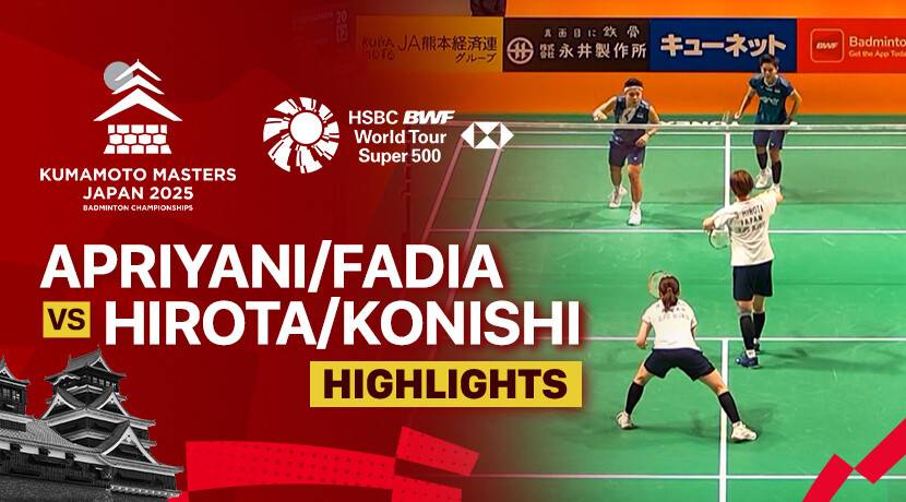 Apriyani Rahayu/Siti Fadia Silva Ramadhanti (INA) vs Sayaka Hirota/Haruna Konishi (JPN) - Women's Doubles Round of 32 | Kumamoto Masters Japan 2025