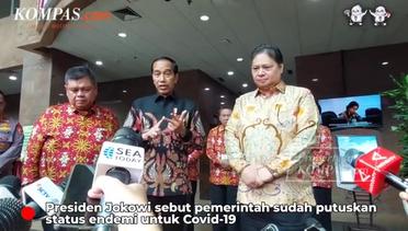 Pemerintah Putuskan Status Endemi Covid-19, Jokowi: Diumumkan Dalam Seminggu-Dua Minggu