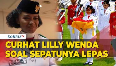 Curhat Lilly Wenda Soal Sepatu Terlepas Saat Bawa Baki Bendera