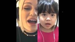 Jessie J karaoke Flashlight Smule & AMAZING CUTE LITTLE GIRL SINGING!! (Cover)